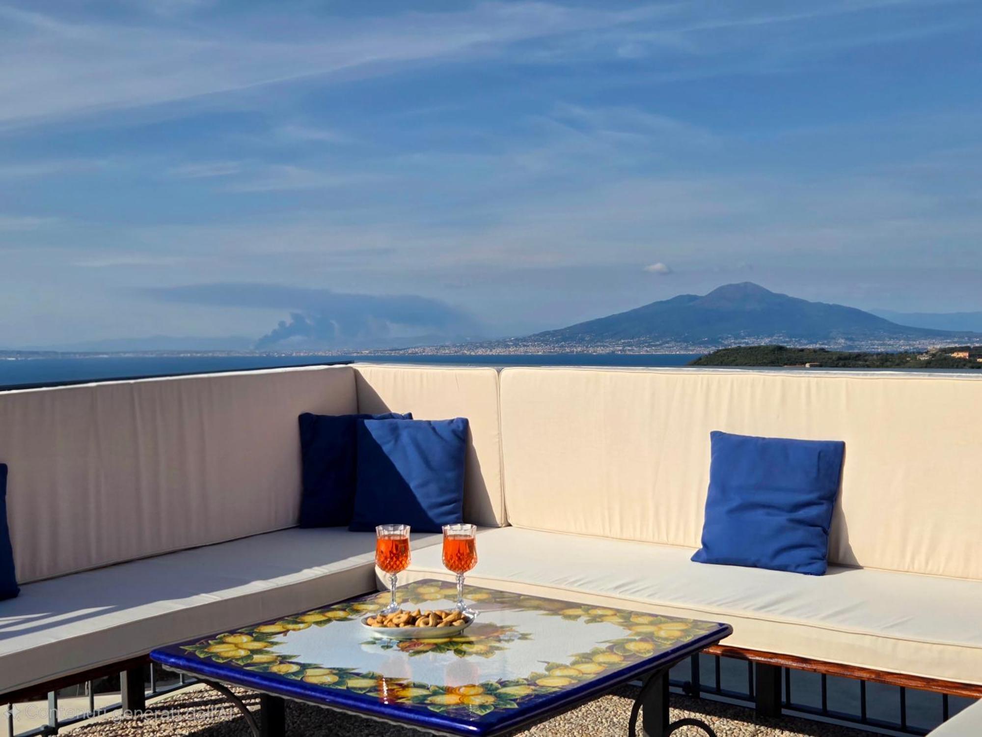 Sun & Relax, Relaxing Location With Seaview Villa Massa Lubrense Exterior photo